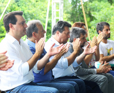 O governador Carlos Massa Ratinho Junior participou nesta quinta-feira (10), em Foz do Iguaçu, da solenidade em comemoração aos 80 anos do Parque Nacional do Iguaçu.  Considerado uma das mais belas reservas ecológicas do mundo, o Parque Nacional do Iguaçu tem 225 mil hectares e é reconhecido pela Unesco como Patrimônio Natural da Humanidade. Foz do Iguaçu,10/01/2018 Foto:Jaelson Lucas / ANPr