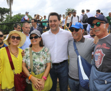 O governador Carlos Massa Ratinho Junior participou nesta quinta-feira (10), em Foz do Iguaçu, da solenidade em comemoração aos 80 anos do Parque Nacional do Iguaçu.  Considerado uma das mais belas reservas ecológicas do mundo, o Parque Nacional do Iguaçu tem 225 mil hectares e é reconhecido pela Unesco como Patrimônio Natural da Humanidade. Foz do Iguaçu,10/01/2018 Foto:Jaelson Lucas / ANPr