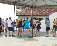 As ações esportivas realizadas pela Secretaria da Educação e do Esporte voltam às areias do litoral paranaense durante a Operação Verão Paraná 2019. O projeto, integrante das realizações do Governo do Estado, tem início nesta sexta-feira (11), incentivando a prática de atividades físicas e de lazer a fim de promover a saúde, o bem estar e a integração social dos veranistas e moradores locais.Foto: Thiago Chas