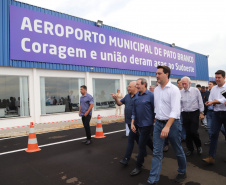 O governador Carlos Massa Ratinho Junior inaugura o Aeroporto Municipal Juvenal Loureiro Cardoso, de Pato Branco, no Sudoeste do Paraná.  -  Pato Branco, 10/01/2019  -  Foto: José Fernando Ogura/ANPr