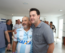 O Litoral do Paraná vai ganhar um calendário turístico, que começará a ser elaborado pelo Governo do Estado ainda neste ano, após o Carnaval. O anúncio foi feito pelo governador Carlos Massa Ratinho Junior, durante reunião com os prefeitos do Litoral, neste sábado (12), em Matinhos. Matinhos, 12-01-19.Foto:Rodrigo Felix Leal / ANPr.