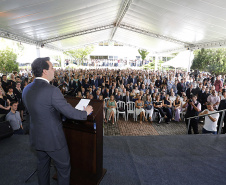 Governador Carlos Massa Ratinho Junior participa da solenidade de posse do presidente da Copel, Daniel Pimentel Slaviero.  -  Curitiba, 16/01/2019  -  Foto: Arnaldo Alves/ANPr