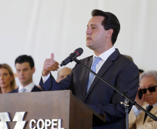 Governador Carlos Massa Ratinho Junior participa da solenidade de posse do presidente da Copel, Daniel Pimentel Slaviero.  -  Curitiba, 16/01/2019  -  Foto: Arnaldo Alves/ANPr