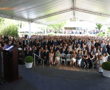 Governador Carlos Massa Ratinho Junior participa da solenidade de posse do presidente da Copel, Daniel Pimentel Slaviero.  -  Curitiba, 16/01/2019  -  Foto: Rodrigo Félix Leal