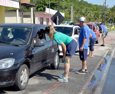 O Departamento de Trânsito do Paraná (Detran-PR) iniciou sua participação na Operação Verão com diversas atividades educativas nas tendas, blitzes instrutivas e a campanha “Se Liga no Trânsito”. Foto: Pamella Rosa/Detran