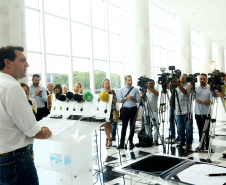 O governador Carlos Massa Ratinho Junior determinou a contratação de uma auditoria externa para avaliar as folhas de pagamento dos servidores ativos do Poder Executivo e inativos da Paranaprevidência (todos os Poderes). - Curitiba,22/01/2019 Foto:Jaelson Lucas / ANPr
