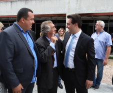 O governador Carlos Massa Ratinho Junior afirmou nesta quarta-feira (23), na solenidade de comemoração pelos 56 anos da Sanepar e de posse da nova diretoria, que a missão da empresa é avançar em oferta de água e sistema de esgoto, chegando a localidades que ainda não contam com estes serviços.Foto: Rodrigo Felix Leal/ANPr