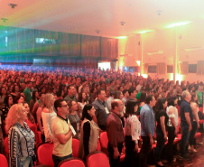 A Secretaria de Estado da Educação iniciou nessa quinta-feira (24), em Pinhão (no Centro-Sul), a segunda etapa do Seminário de Diretores ? Aprendizagem em Foco 2019. Participam cerca de 700 servidores, entre diretores das escolas estaduais, chefes de Núcleos de Educação e técnicos pedagógicos, das regionais de Campo Mourão, Pitanga, Ivaiporã, Goioerê, Cianorte, Paranavaí, Loanda, Umuarama, Assis Chateaubriand e Toledo .  -  Faxinal do Céu, 24/01/2019  -  Foto: Fernando de Jesus/SEED
