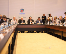 Governador Carlos Massa Ratinho Junior durante reunião com a equipe de governo. Curitiba,29/01/2019 - Foto: Rodrigo Felix Leal/ANPr