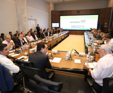 Governador Carlos Massa Ratinho Junior durante reunião com a equipe de governo. Curitiba,29/01/2019 - Foto: Rodrigo Felix Leal/ANPr