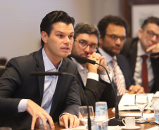 Governador Carlos Massa Ratinho Junior durante reunião com a equipe de governo. Curitiba,29/01/2019 - Foto: Rodrigo Felix Leal/ANPr