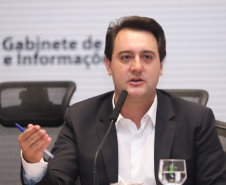 Governador Carlos Massa Ratinho Junior durante reunião com a equipe de governo. Curitiba,29/01/2019 - Foto: Rodrigo Felix Leal/ANPr