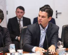 Governador Carlos Massa Ratinho Junior durante reunião com a equipe de governo. Curitiba,29/01/2019 - Foto: Rodrigo Felix Leal/ANPr