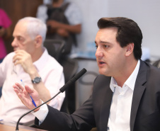 Governador Carlos Massa Ratinho Junior durante reunião com a equipe de governo. Curitiba,29/01/2019 - Foto: Rodrigo Felix Leal/ANPr