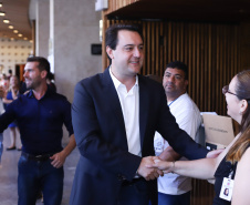 Governador Carlos Massa Ratinho Junior participa da abertura do Seminário Aprendizagem em Foco. Curitiba, 29/01/2019. Foto:  Rodrigo Félix Leal/ANPr