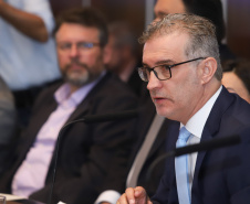 O secretário de Estado da Comunicação e da Cultura, Hudson José, explicou que a pasta vai usar sua estrutura para fomentar o desenvolvimento econômico do Paraná e promover o Estado, e o setor turístico faz parte dessa estratégia. Curitiba,29/01/2019 - Foto: Rodrigo Felix Leal/ANPr
