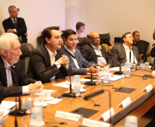 As futuras campanhas que o Governo do Estado vai realizar para fortalecer o turismo do Paraná foram apresentadas nesta terça-feira (29) na reunião do governador Carlos Massa Ratinho Junior com o secretariado. Curitiba,29/01/2019 - Foto: Rodrigo Felix Leal/ANPr