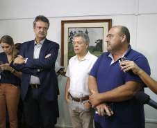 O professor de Engenharia Ambiental da UFPr, Eduardo Gobbi, falou sobre situação das barragens do Paraná.Curitiba, 29-01-19.Foto: Arnaldo Alves / ANPr.