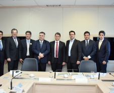 Ministro da Infraestrutura, Tarcísio Gomes de Freitas, recebe o Governador do Estado do Paraná, Carlos Massa Ratinho Júnior - 30/01/2019 - Foto: Alberto Ruy/MInfra