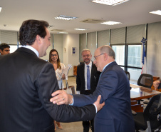 O governador Carlos Massa Ratinho Junior cumpriu nesta quarta-feira (30) em Brasília agenda com ministros de Estado, autoridades do Poder Judiciário e órgãos de fiscalização. - Brasília, 30/01/2019 - Foto: Divulgação ANPr