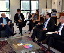 O governador Carlos Massa Ratinho Junior cumpriu nesta quarta-feira (30) em Brasília agenda com ministros de Estado, autoridades do Poder Judiciário e órgãos de fiscalização. - Brasília, 30/01/2019 - Foto: Divulgação ANPr