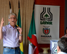 O Instituto Agronômico do Paraná (Iapar) lançou, nesta terça-feira (05), no Show Rural, em Cascavel, um aplicativo de monitoramento do clima disponível no celular. Paralelamente lançou o atlas climático atualizado, também disponível on-line.  Na foto, o secretário Norberto Ortigara  -  Cascavel, 05/02/2019  -  Foto: Divulgação SEAB