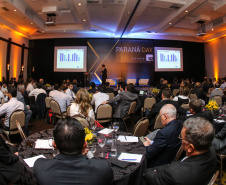 Cláudio Stábile, Presidente da SANEPAR durante Paraná Day, evento realizado em Curitiba com a presença de mais de 100 investidores do País e do exterior. - Curitiba, 05/02/2019 -Foto: Geraldo Bubniak/ANPr