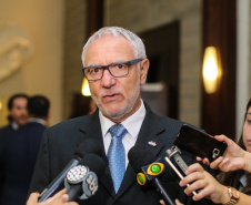 Edson Luiz Campagnolo, Presidente da Federação das Indústrias do Estado do Paraná durante Paraná Day, evento realizado em Curitiba com a presença de mais de 100 investidores do País e do exterior. - Curitiba, 05/02/2019 -Foto: Geraldo Bubniak/ANPr