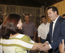 O governador Carlos Massa Ratinho Junior, participa do lançamento da 45ª Exposição Agropecuária, Industrial e Comercial de Umuarama. Presentes no evento: prefeito de Umuarama, Celso Luiz Pozzobom; presidente da Sociedade Rural, Milton Gaiari; secretário do Meio Ambiente, Márcio Nunes; secretário da Infraestrutura e Logística, Sandro Alex, deputados e demais autoridades  -  Umuarama, 05/02/2019  -  Foto: Arnaldo Alves/ANPr