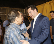 O governador Carlos Massa Ratinho Junior, participa do lançamento da 45ª Exposição Agropecuária, Industrial e Comercial de Umuarama. Presentes no evento: prefeito de Umuarama, Celso Luiz Pozzobom; presidente da Sociedade Rural, Milton Gaiari; secretário do Meio Ambiente, Márcio Nunes; secretário da Infraestrutura e Logística, Sandro Alex, deputados e demais autoridades  -  Umuarama, 05/02/2019  -  Foto: Arnaldo Alves/ANPr