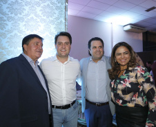 O governador Carlos Massa Ratinho Junior, participa do lançamento da 45ª Exposição Agropecuária, Industrial e Comercial de Umuarama. Presentes no evento: prefeito de Umuarama, Celso Luiz Pozzobom; presidente da Sociedade Rural, Milton Gaiari; secretário do Meio Ambiente, Márcio Nunes; secretário da Infraestrutura e Logística, Sandro Alex, deputados e demais autoridades  -  Umuarama, 05/02/2019  -  Foto: Arnaldo Alves/ANPr