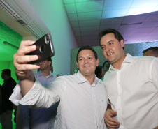 O governador Carlos Massa Ratinho Junior, participa do lançamento da 45ª Exposição Agropecuária, Industrial e Comercial de Umuarama. Presentes no evento: prefeito de Umuarama, Celso Luiz Pozzobom; presidente da Sociedade Rural, Milton Gaiari; secretário do Meio Ambiente, Márcio Nunes; secretário da Infraestrutura e Logística, Sandro Alex, deputados e demais autoridades  -  Umuarama, 05/02/2019  -  Foto: Arnaldo Alves/ANPr