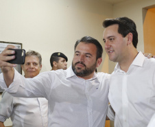 O governador Carlos Massa Ratinho Junior, participa do lançamento da 45ª Exposição Agropecuária, Industrial e Comercial de Umuarama. Presentes no evento: prefeito de Umuarama, Celso Luiz Pozzobom; presidente da Sociedade Rural, Milton Gaiari; secretário do Meio Ambiente, Márcio Nunes; secretário da Infraestrutura e Logística, Sandro Alex, deputados e demais autoridades  -  Umuarama, 05/02/2019  -  Foto: Arnaldo Alves/ANPr