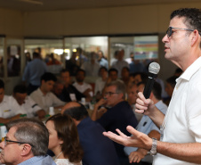 Governador Carlos Massa Ratinho Júnior coordena reunião do secretariado durante o Show Rural - Cascavel, 07/02/2019 - Foto: José Fernando Ogura/ANPr