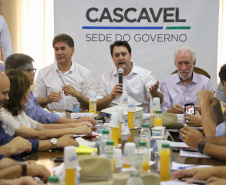 Governador Carlos Massa Ratinho Júnior coordena reunião do secretariado durante o Show Rural - Cascavel, 07/02/2019 - Foto: José Fernando Ogura/ANPr