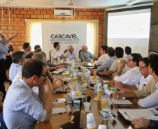 Governador Carlos Massa Ratinho Júnior coordena reunião do secretariado durante o Show Rural - Cascavel, 07/02/2019 - Foto: José Fernando Ogura/ANPr
