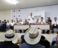 O governador Carlos Massa Ratinho Junior afirmou nesta quinta-feira (07), em Cascavel, que vai editar um decreto regulamentando a aplicação da lei que estabelece a perenidade da Tarifa Rural Noturna de energia.   -  Cascavel, 07/02/2019  -  Foto: Arnaldo Alves/ANPr