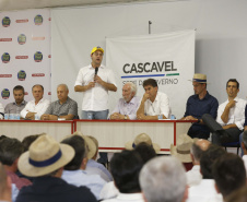O governador Carlos Massa Ratinho Junior afirmou nesta quinta-feira (07), em Cascavel, que vai editar um decreto regulamentando a aplicação da lei que estabelece a perenidade da Tarifa Rural Noturna de energia.   -  Cascavel, 07/02/2019  -  Foto: Arnaldo Alves/ANPr