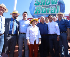 O governador Carlos Massa Ratinho Junior recebe a ministra da Agricultura, Pecuária e Abastecimento, Tereza Cristina, no Show Rural Coopavel. - Cascavel, 08/02/2019 - Foto: Rodrigo Félix Leal/ANPr