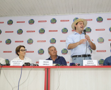 O governador Carlos Massa Ratinho Junior recebe a ministra da Agricultura, Pecuária e Abastecimento, Tereza Cristina, no Show Rural Coopavel. - Cascavel, 08/02/2019 - Foto: Rodrigo Félix Leal/ANPr