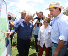 O governador Carlos Massa Ratinho Junior recebe a ministra da Agricultura, Pecuária e Abastecimento, Tereza Cristina, no Show Rural Coopavel. - Cascavel, 08/02/2019 - Foto: Rodrigo Félix Leal/ANPr