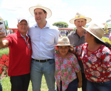 O governador Carlos Massa Ratinho Junior recebe a ministra da Agricultura, Pecuária e Abastecimento, Tereza Cristina, no Show Rural Coopavel. - Cascavel, 08/02/2019 - Foto: Rodrigo Félix Leal/ANPr