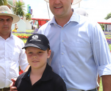 O governador Carlos Massa Ratinho Junior recebe a ministra da Agricultura, Pecuária e Abastecimento, Tereza Cristina, no Show Rural Coopavel. - Cascavel, 08/02/2019 - Foto: Rodrigo Félix Leal/ANPr