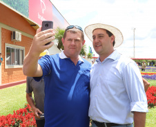 O governador Carlos Massa Ratinho Junior recebe a ministra da Agricultura, Pecuária e Abastecimento, Tereza Cristina, no Show Rural Coopavel. - Cascavel, 08/02/2019 - Foto: Rodrigo Félix Leal/ANPr