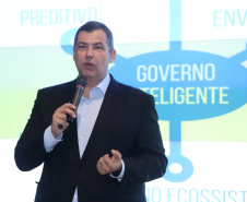 Governador Carlos Massa Ratinho Júnior coordena reunião com  equipe de Governo.  Na imagem, Allan Costa, presidente da Celepar. -  Curitiba, 12/02/2019  -  Foto: Rodrigo Félix Leal/ANPr