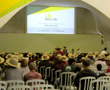 O secretário estadual da Agricultura e do Abastecimento Norberto Ortigara reforçou o apoio do Governo do Paraná para pequenos produtores em dois eventos na quarta-feira (13). DIA DE CAMPO NA LAPA - Na Lapa, Ortigara participou da abertura do Dia de Campo da Cooperativa Agroindustrial Bom Jesus, evento destinado à troca de experiências e transferência de tecnologia, que deve receber, até sexta-feira, mais de seis mil associados.  Lapa, 13/02/2019  - Foto: Gisele Barão/SEAB