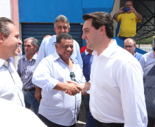 Governador Carlos Massa Ratinho Júnior participa da posse da diretoria da Associação dos Municípios do Norte Pioneiro (Amunorp), em Pinhalão, no Clube Aerp. - Pinhalão 22/02/2019 - Foto: Rodrigo Félix Leal/ANPr