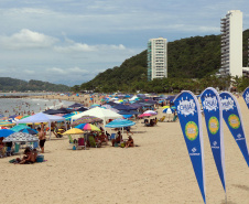 O Carnaval 2019 no Litoral do estado foi repleto de opções de lazer e de serviços gratuitos para os veranistas durante o feriado prolongado. Na área de segurança pública, houve redução dos casos de furtos (10%) e mais encaminhamentos (37,50%) por conta do aumento de abordagens (63,67%).  -  Litoral do Paraná, 05/03/2019  -  Foto: Soldado Emanuel Cunha