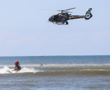 O Carnaval 2019 no Litoral do estado foi repleto de opções de lazer e de serviços gratuitos para os veranistas durante o feriado prolongado. Na área de segurança pública, houve redução dos casos de furtos (10%) e mais encaminhamentos (37,50%) por conta do aumento de abordagens (63,67%).  -  Litoral do Paraná, 05/03/2019  -  Foto: Soldado Amanda Morais