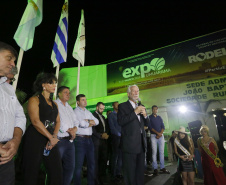 O governador em exercício Darci Piana, participa da abertura 45ª Expo Umuarama e 18ª Feira Internacional. Participaram: prefeito de Umuarama, Celso Pozzobom; os secretários: do Meio Ambiente e Recursos Hídricos, Márcio Nunes; da Agricultura, Norberto Ortigara; presidente da Sociedade Rural de Umuarama, Milton Gaiari; entre outros.Umuarama, 07-03-19.Foto: Arnaldo Alves / ANPr.